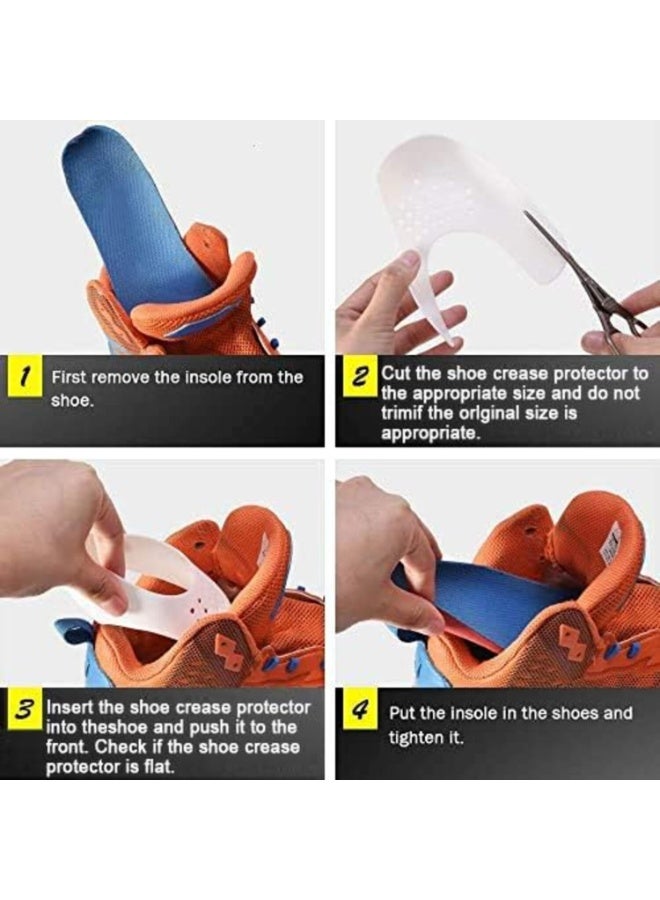 PTTIMFFM 6 Pairs Shoes Crease Protectors, Anti-Crease Toe Box Guards for Sneakers, Prevent Creasing for Men & Women - Image 5